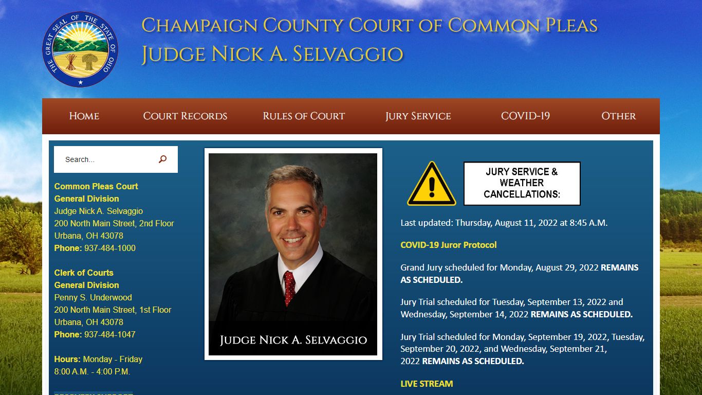 Champaign County Common Pleas Court, OH | Official Website